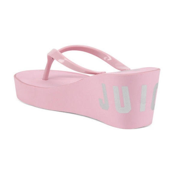 JUICY BY JUICY COUTURE Naomi Wedge PINK Sandals - Picture 2 of 9